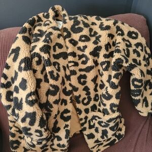 Leopard Print Cozy Jacket